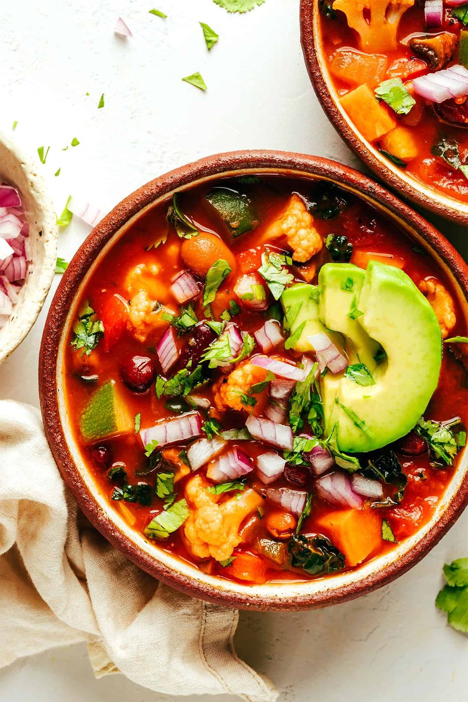 Homemade Extra-Veggie Vegetarian Chili