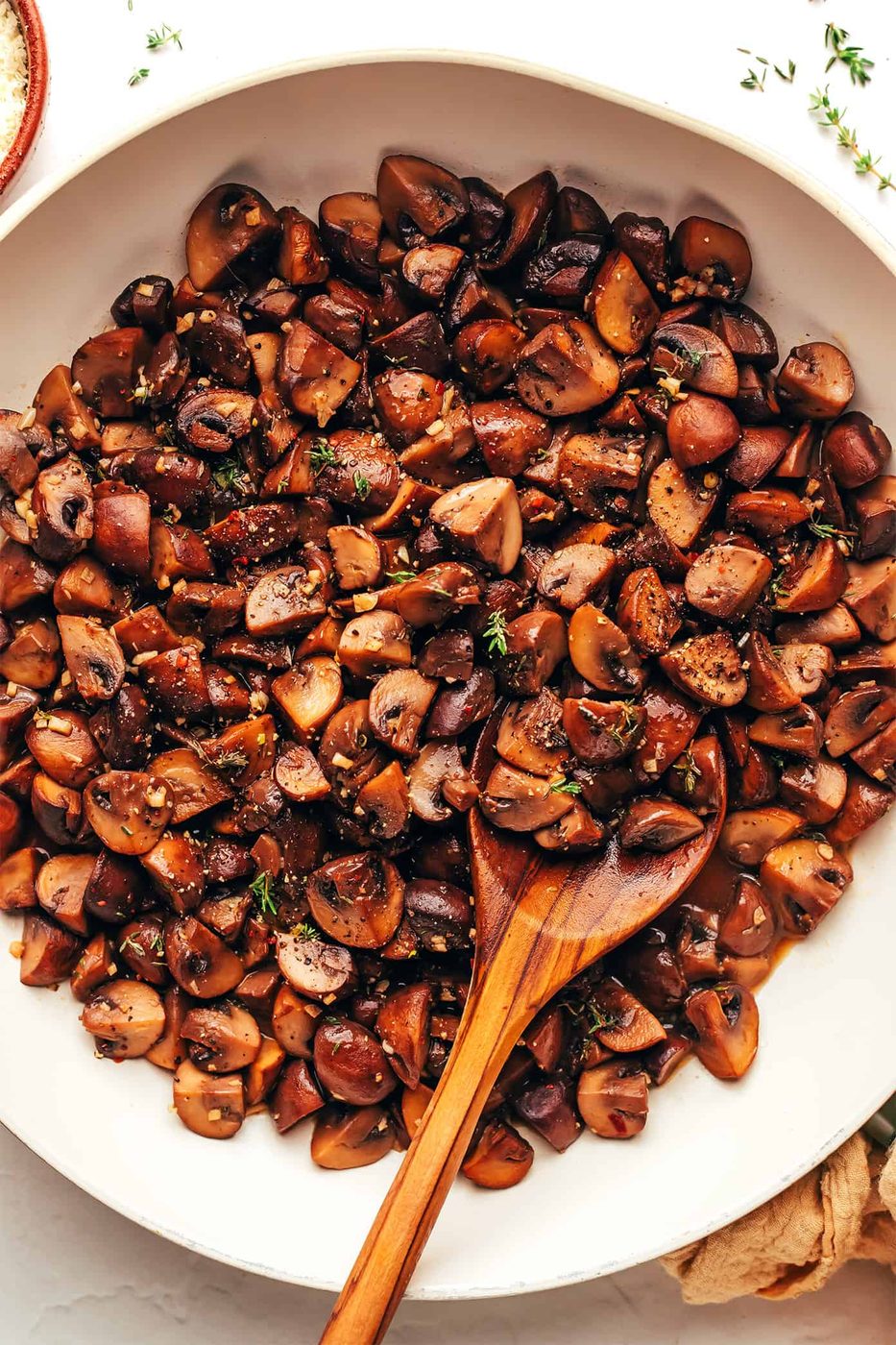Homemade White Wine Sautéed Mushrooms