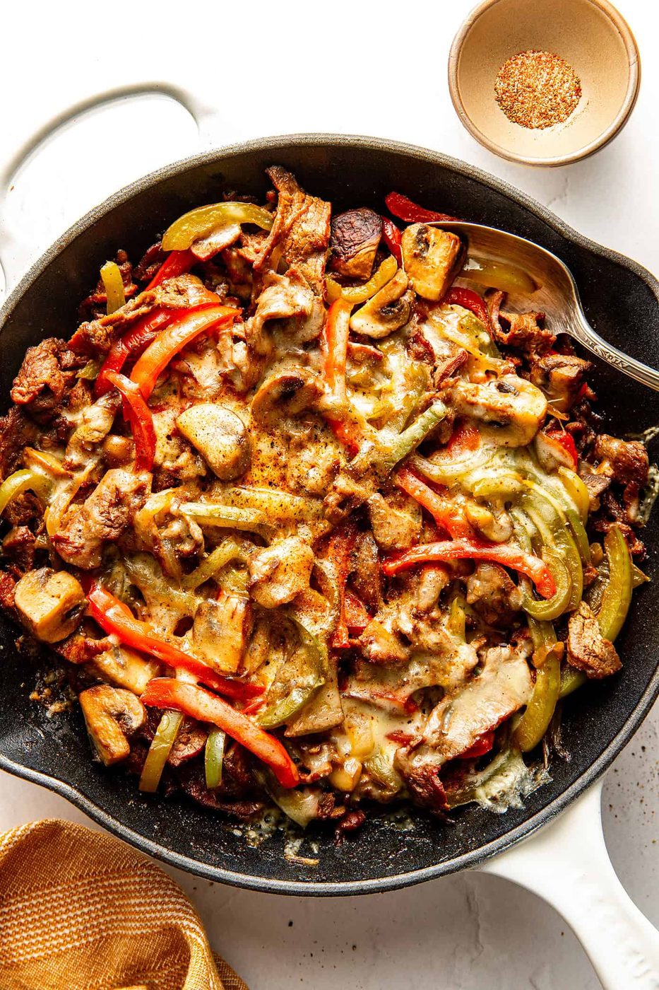 Zesty Philly Cheesesteak Skillet