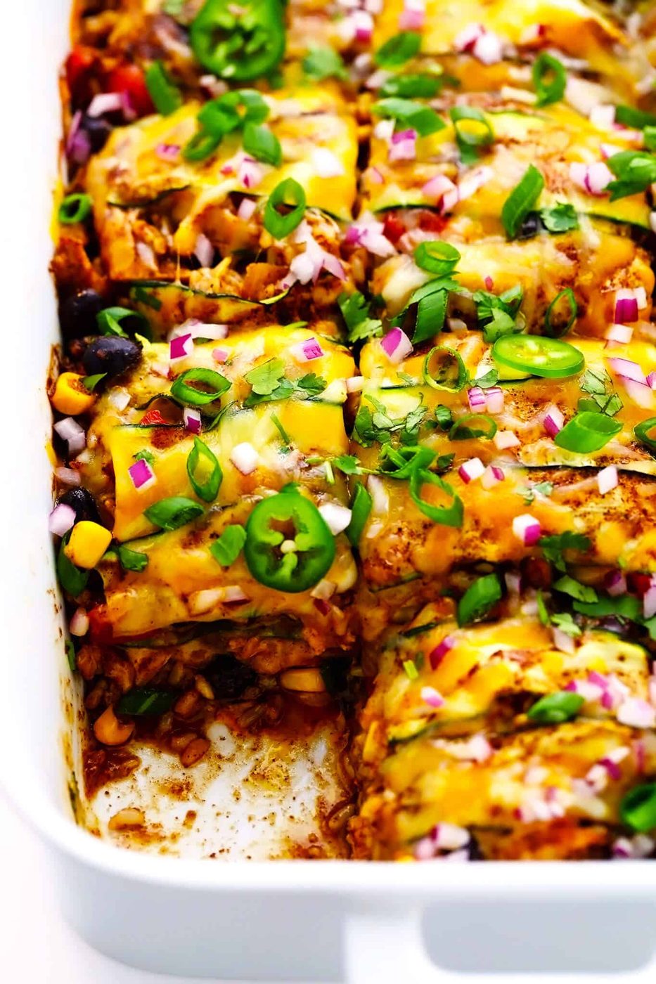 Zucchini Enchilada Casserole at home