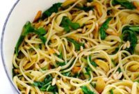 Vibrant Arugula Garlic Linguine