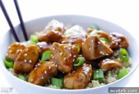 Sticky Sesame Chicken and Quinoa Bowl