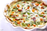 Sweet Butternut, Smoky Bacon & Peppery Arugula Quiche