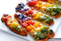 Colorful Garden Flatbread Pizza