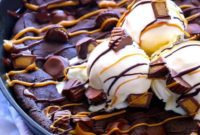 Ultimate Chocolate Peanut Butter Skillet Cookie