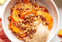 Zesty Ginger Peach Crisp