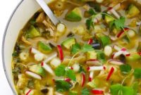Simple Green Chile Chicken Posole