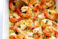 Golden Baked Garlic Shrimp