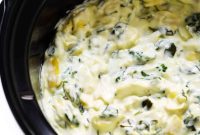 Creamy Crockpot Spinach Artichoke Indulgence