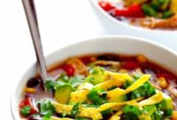 Crockpot Chicken Tortilla Soup