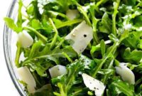 Bright Arugula with Shaved Parmesan and Lemon