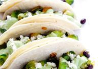 Savory Brussels Sprouts Tacos with Dreamy Avocado Cream