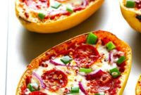 Spaghetti Squash Pizza Bowls