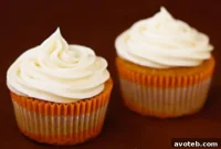 Velvet Carrot Cupcakes with Cream Cheese Swirl