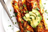 Smoky Ancho Chicken Enchiladas