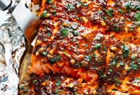 Foil Baked Honey Mustard Salmon