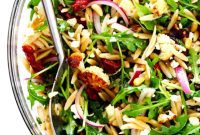 Charred Cauliflower Orzo Salad
