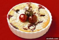 Baked Cherry Custard