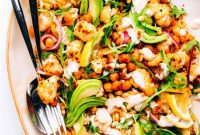 Vibrant Roasted Cauliflower & Chickpea Salad