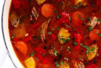 Robust Mexican Beef and Vegetable Soup