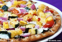 Vibrant Vegetable Flatbread Pizza