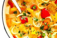 Creamy Thai Red Curry Soup
