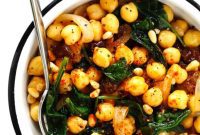 Rustic Catalan Chickpea and Spinach