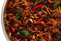 Sizzling Thai Basil Beef Noodles