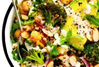 Wholesome Roasted Broccoli Farro Bowls