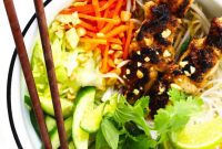 Flavorful Vietnamese Chicken Noodle Bowls