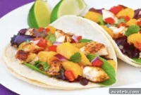 Fresh Fish Tacos with Bright Mandarin Orange Salsa