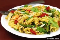 Spring Pesto Chicken Pasta with Asparagus and Arugula