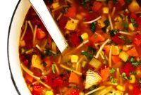 Vibrant Mexican Chicken Noodle Soup