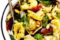 Zesty Tortellini Salad with Sun-Dried Tomatoes and Artichokes