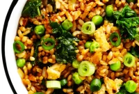 Vibrant Ginger Kale Fried Rice