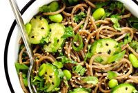 Creamy Peanut Soba Noodles