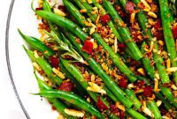 Golden Green Beans with Bacon Crumble