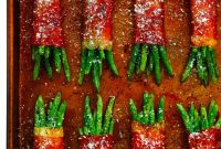 Honey Garlic Glazed Green Bean Bundles