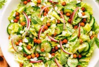 Zesty Roasted Chickpea Avocado Cucumber Salad