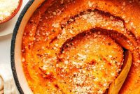 Golden Garlic Parmesan Whipped Sweet Potatoes
