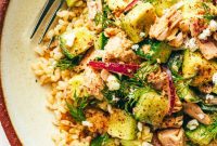 Tuna Avocado Brown Rice Power Bowls