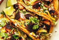 Zesty Blackened Salmon Tacos
