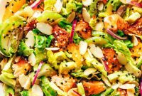Spicy Honey-Ginger Salmon & Orange Salad