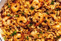 Fiery Garlic Shrimp Noodles