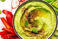 Vibrant Mint Pea Hummus