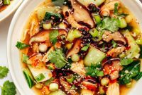 Aromatic Ginger Scallion Chicken Soup