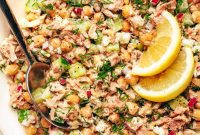 Vegan Limon Tahinli Nohut Salatası
