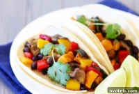 Satisfying Roasted Vegetable and Black Bean Tacos