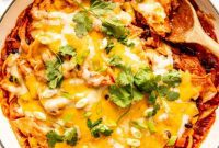 One-Pan Chicken Enchilada Feast