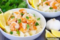 Garlic Shrimp and Creamy Parmesan Risotto